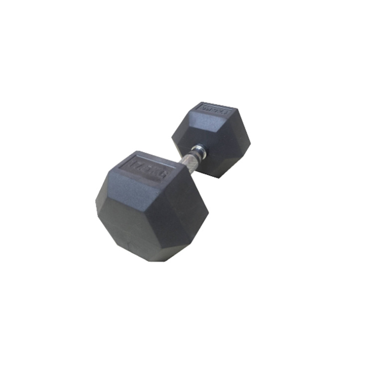 Rubber hex dumbbel